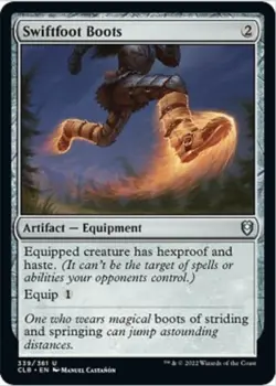 Swiftfoot Boots (Foil, #339, NM) Commander Legends: Baldur's Gate (CLB), MTG - Image 1
