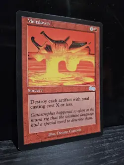 MTG Meltdown - Urza's Saga - Lightly Played - Image 1