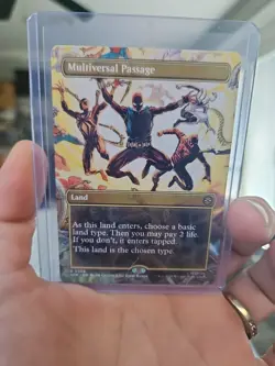 Multiversal Passage Borderless 206 Marvel's Spider-Man SPM MTG Rare PACK FRESH - Image 1