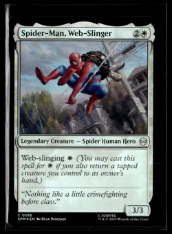 Spider-Man, Web-Slinger - Foil - SPM - MTG - EN - NM - 0016 - Image 1