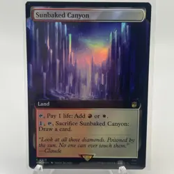 MTG Universes Beyond: Doctor Who Sunbaked Canyon Extended Art Foil 0519 NM Rare - Image 1