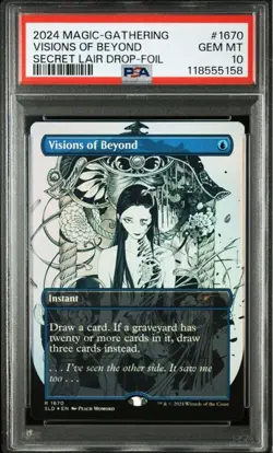 2024 MTG Visions of Beyond Foil PSA10 Secret Lair Peach Momoko Art #1670 GEM MIN - Image 1