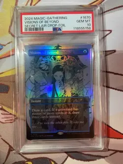 2024 MTG Visions of Beyond Foil PSA10 Secret Lair Peach Momoko Art #1670 GEM MIN - Image 3