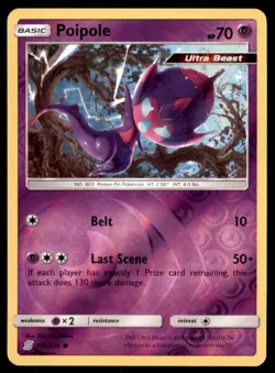 Pokemon TCG Poipole Sun & Moon - Unified Minds #102 Holo Reverse - Image 1