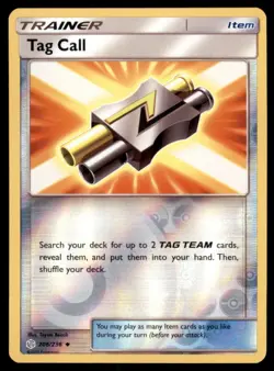 Pokemon TCG Tag Call Sun & Moon - Cosmic Eclipse #206 Holo Reverse - Image 1