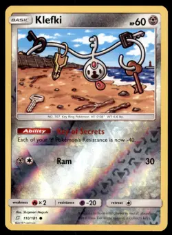 Pokemon TCG Klefki Sun & Moon - Team Up #110 Holo Reverse - Image 1