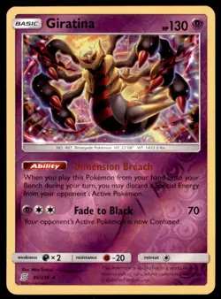 Pokemon TCG Giratina Sun & Moon - Unified Minds #86 Holo Reverse - Image 1