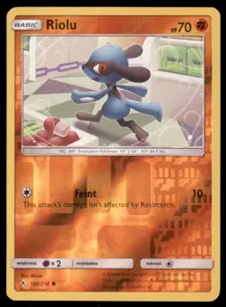 Pokemon TCG Riolu Sun & Moon - Unbroken Bonds #102 Holo Reverse - Image 1