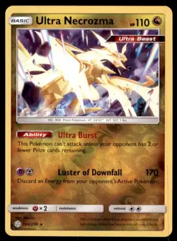 Pokemon TCG Ultra Necrozma Sun & Moon - Cosmic Eclipse #164 Holo Reverse - Image 1