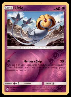 Pokemon TCG Uxie Sun & Moon - Forbidden Light #41 Holo Reverse - Image 1