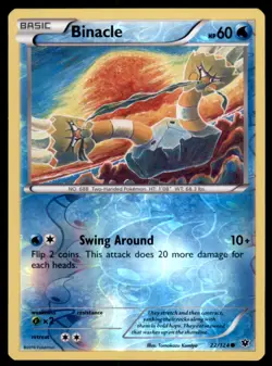 Pokemon TCG Binacle XY - Fates Collide #22 Holo Reverse - Image 1