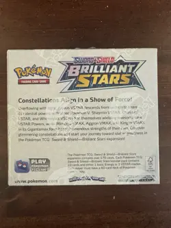 Pokemon TCG Sword & Shield Brilliant Stars Booster Box 36 Packs SEALED - Image 2