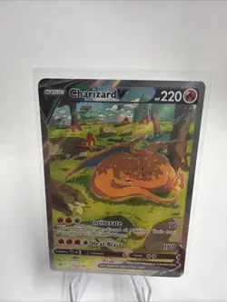 Charizard V Full Art 2022 Pokemon Black Star Alt Art Promo SWSH260 Sword Shield - Image 1