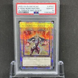 PSA 10 Yugioh Japanese Card E-HERO Burstinatrix 25th Quarter Century Secret Rare - Image 1