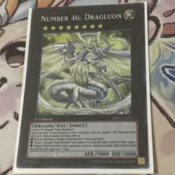 Yugioh Number 46: Dragluon SHSP-EN050 Super Rare 1st Ed NM - Image 1