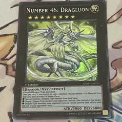Yugioh Number 46: Dragluon SHSP-EN050 Super Rare 1st Ed NM - Image 2