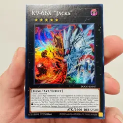 Yugioh K9 -66X "Jacks" DOOD-EN047 1st Edition Super Rare NM - Image 1