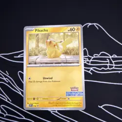 Pikachu SVP214 Illustration Contest 2024 Promo Pokemon Card SV BSP PTCG NM - Image 1
