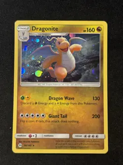 Dragonite Sun & Moon 96/149 Holo Rare Pokemon TCG Card - Image 1
