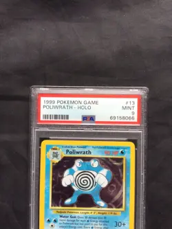 Pokemon Cards: Base Set Rare Holo: Poliwrath 13/102 PSA 9 - Image 3