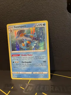 Pokemon TCG Swampert 64/264 Fusion Strike Holo Rare Card NM Condition - Image 1