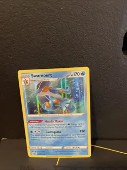 Pokemon TCG Swampert 64/264 Fusion Strike Holo Rare Card NM Condition - Image 2