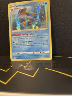 Pokemon TCG Swampert 64/264 Fusion Strike Holo Rare Card NM Condition - Image 3