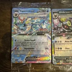 Prismatic Evolutions Stamped EX Promo Cards Lot Of 6! [SEALED] Umbreon/Vaporeon! - Image 2