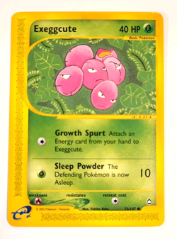 Near Mint - Exeggcute 76/147 Aquapolis - Vintage WOTC era E-Reader Pokemon Card - Image 1