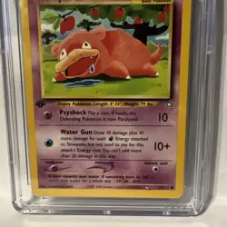 2000 Slowpoke 1st Edition Non Holo Pokemon TCG Card 73/111 Neo Genesis CGC 7.5 - Image 3