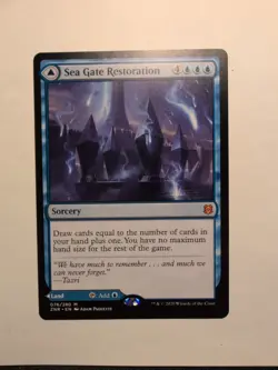 Sea Gate Restoration, Zendikar Rising, Mythic Rare Card, Magic the Gathering, NM - Image 1