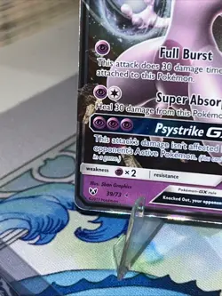 Pokemon Mewtwo GX 39/73 Shining Legends Ultra Rare Holo Card - Image 5