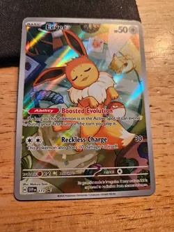 Eevee SVP EN 173 Black Star Promo Full Art Holo Pokemon TCG Card NM - Image 1