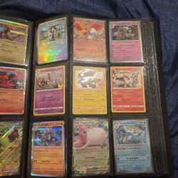 427 Pokemon Cards, Promos, SIRs, Holos, Reverse Holos, 2 Side Insert Binders - Image 2