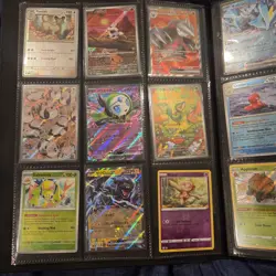 427 Pokemon Cards, Promos, SIRs, Holos, Reverse Holos, 2 Side Insert Binders - Image 5