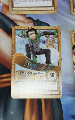Carte One Piece Carddass Hyper Battle C516 Japan Luffy Snowboard card karten - Image 1