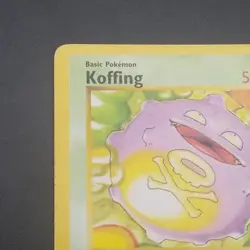 MIS-CUT Koffing 51/102 - 1ST EDITION Shadowless - Base Set - Pokemon Card - LP/P - Image 2
