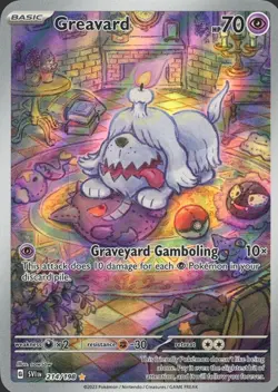 Pokemon TCG Greavard Illustration Rare Card 214/198 Scarlet & Violet Base Set - Image 1