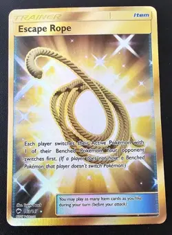 Escape Rope - 163/147 - Pokemon Burning Shadows Sun & Moon Secret Rare Card - Image 1