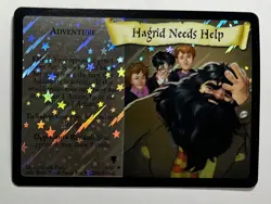 Harry Potter Trading Card Game Hagrid Needs Help 9/80 Holo Foil WOTC TCG LP - Image 1