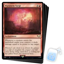 WARSTORM SURGE X4 Warhammer 40,000 Magic MTG MINT CARD - Image 1