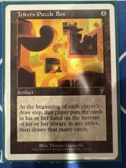 Magic the Gathering Teferi's Puzzle Box 7th Edition Regular Card - Image 1