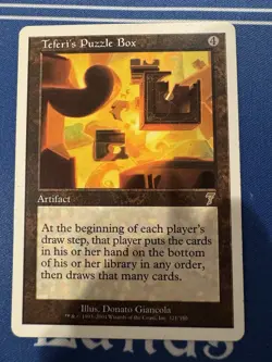 Magic the Gathering Teferi's Puzzle Box 7th Edition Regular Card - Image 3