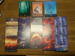 Unfinity/Unstable/Unglued - Full Art Lands - 18 Lands MTG LP-NM - Image 1