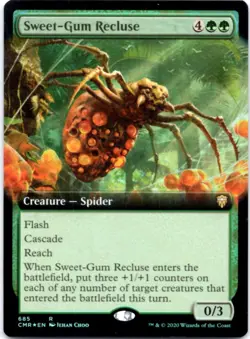 Sweet-Gum Recluse (Extended Art) - FOIL - Commander Legends - 685 NM - Image 1