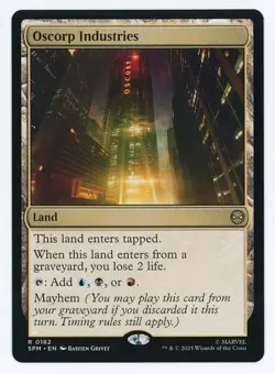 Oscorp Industries #0182 MTG Marvel's Spider-Man Magic The Gathering - Image 1