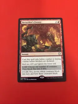 Berserker's Frenzy Commander: Adventures in the Forgotten Realms Regular Mtg - Image 1