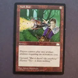 Magic the Gathering Null Rod Weatherlight EX/Damaged w/small crease - Image 1