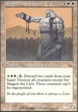 1x Mageta the Lion - Foil Moderate Play MTG Magic - Kid Icarus - - Image 1