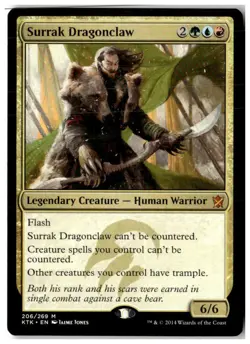 MTG Surrak Dragonclaw - Khans of Tarkir Moderately Played English - Image 1